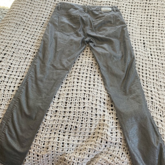 Armani silver jeans- sort of straight/tight fit. - Picture 2 of 4